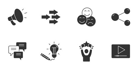 Storytelling Icons Set Storytelling Pack Symbol Vector Elements For
