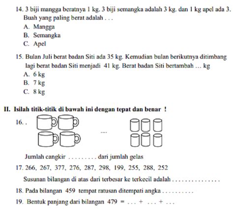 Jun 06, 2020 · soal mtk kelas 8. Kumpulan Soal Pelajaran Matematika Kelas 2 SD\/MI Semester ...