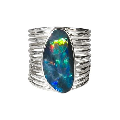 Aurora Opal Multi Ring