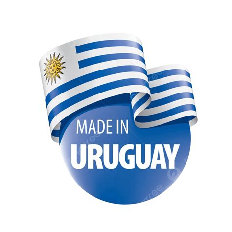 Vector Depiction Of Uruguays Flag Against A White Backdrop Vector