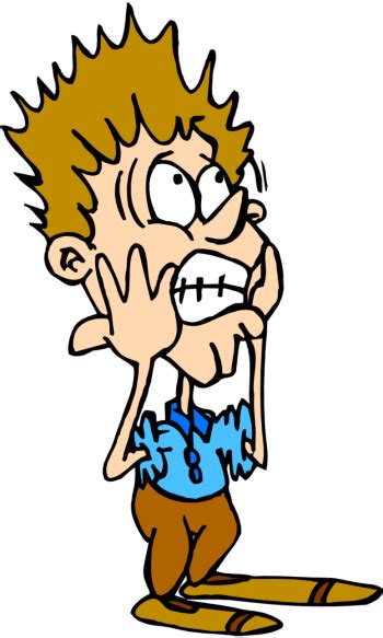 Frightened Person Clipart