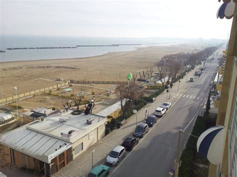 Blick Auf Den Strand Von Ambienthotels Panoramic Rimini