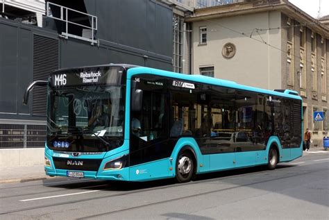 Man Lion S City Hybrid In Der City Bus Frankfurt Juni Bus