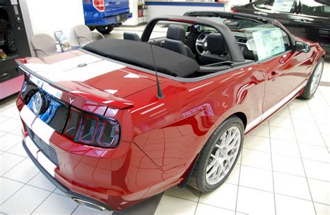 Ruby Red 2014 Ford Mustang Shelby Gt 350 Convertible Mustangattitude