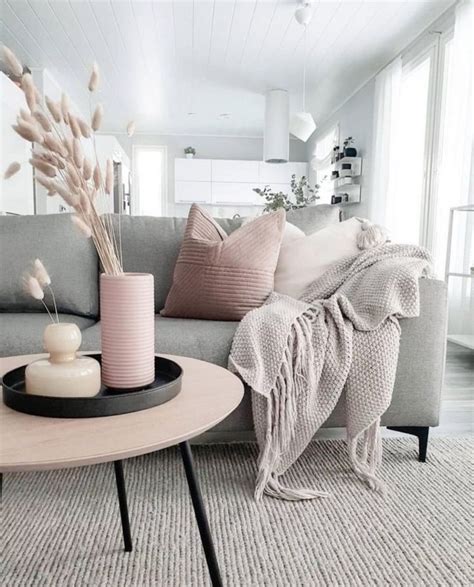 How To Decorate A Grey And Blush Pink Living Room Decoholic