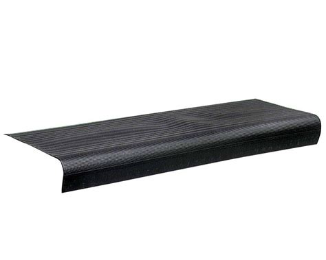 Grey vinyl drop overlap nose stair edge. Vinyl Stair Treads - Residential - 9-1/8″ X 24″ - M-D Building Products, Inc.