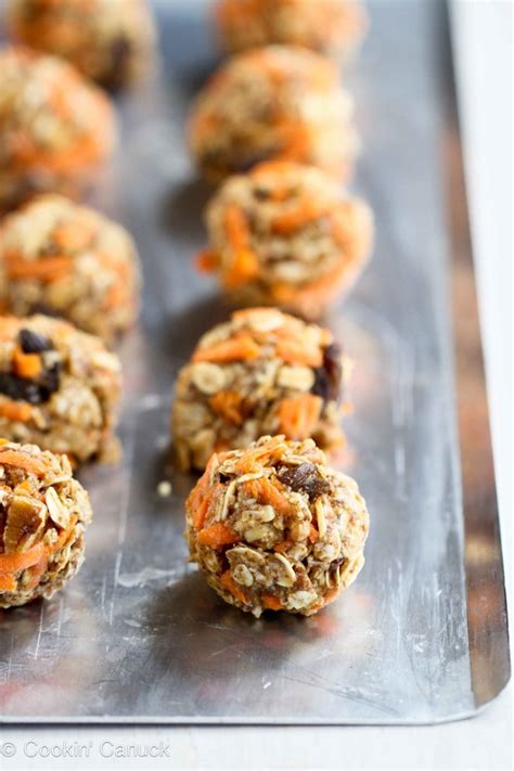These carrot chips are especially good! No-Bake Carrot Cake Granola Bites Recipe Low Sugar #recipe ...