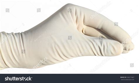 Latex Rubber Glove Hand Isolated On Stock Photo Shutterstock