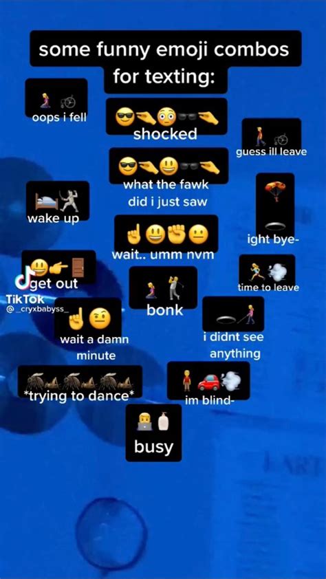 Emoji Combos Part 1 In 2021 Funny Emoji Combinations Really Funny