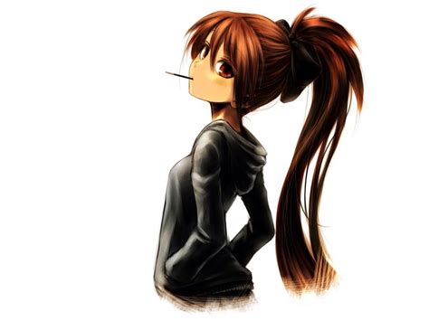 Sobeautiful Anime Girl Brown Hair Girl With Brown Hair Brown Hair