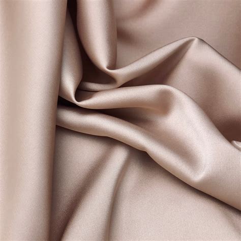 Beige Silk Satin Fabric By The Yard Lingerie And Dress Silk Etsy