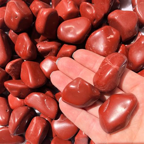 Red Jasper Tumbled Stones — Aus Crystals
