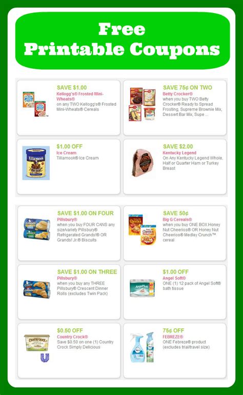 Free Printable Coupons To Use At Your Local Grocery Store Printable