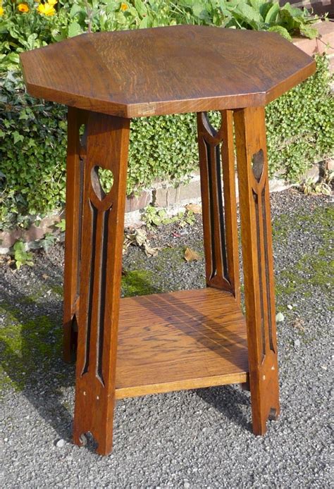 Arts And Crafts Side Table In Golden Oak Antiques Atlas