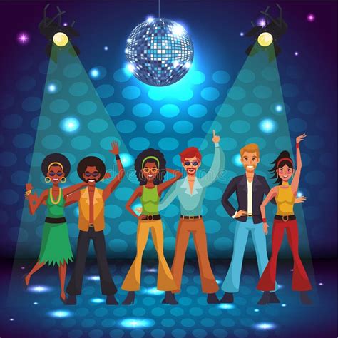 People And Disco Cartoons Stock Vector Illustration Of Vector 121058879