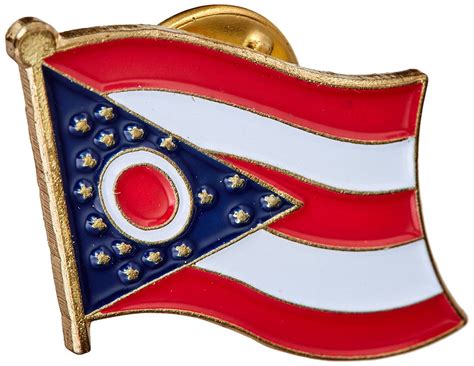 Ohio Flag Lapel Pin Cq1125dbmad Home Brooches And Pins Brooches