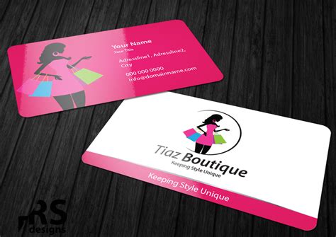 Make your own personalized business cards with our online business card maker. Boutique Business Card Design for Tiaz Boutique by RS ...