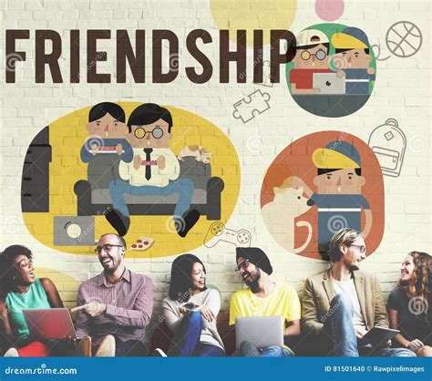 Friendship Friends Relationship Hobby Concept Stock Photo Image Of