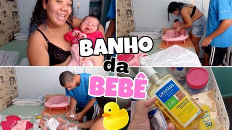Rotina Do Banho Da BebÊ 🧼🛁 Youtube