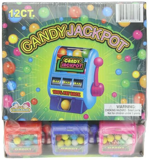 Kidsmania Candy Jackpot Slot Machine Candy Dispenser 20g07oz 12ct