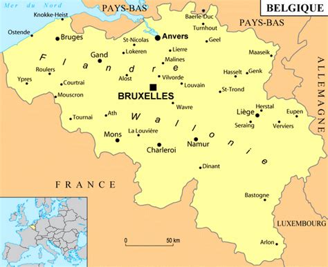 Accéder aux autres versions de mappy. Carte de belgique villes » Vacances - Guide Voyage
