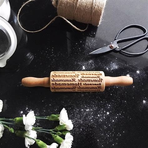Homemade Small Rolling Pin Embossing Rolling Pin Engraved Etsy