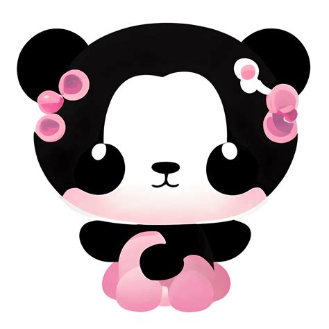 Kawaii Cute Illustration Cartoon Chibi Panda Bear Graphic · Creative