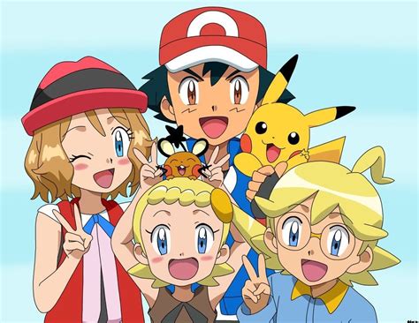 Pok Mon Xyz Kalos Anime Family Ash Serena Clemont And Bonnie Pokemon Pokemon Characters