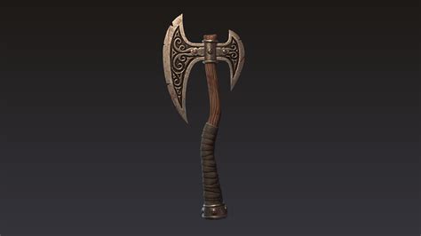 Artstation Stylized Battle Axe