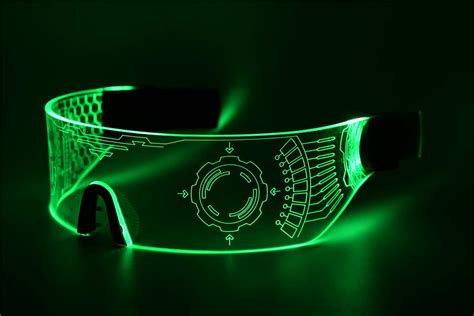 buy cyberpunk led visor glasses perfect for cosplay and festivals cybergoth cyberpunk