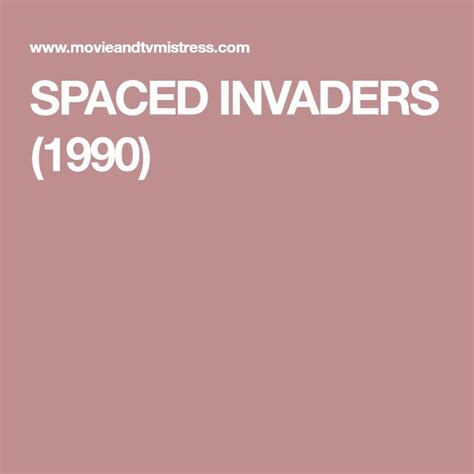 SPACED INVADERS 1990 Space Invaders Space Blog