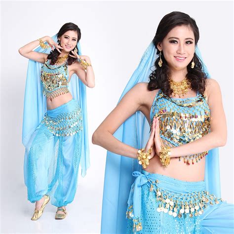 2018 Belly Dance Indian Bollywood Dance Costumes For Women In Belly Dance Wear Top Pant Belt