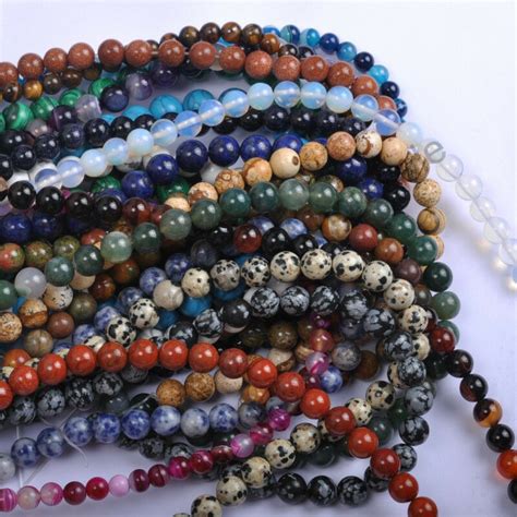 Wholesale Natural Gemstone Round Spacer Loose Beads 4mm 6mm 8mm 10mm