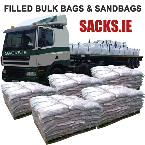 Pallet Of 50 Filled Standard Sandbags 13x30 Sacksie