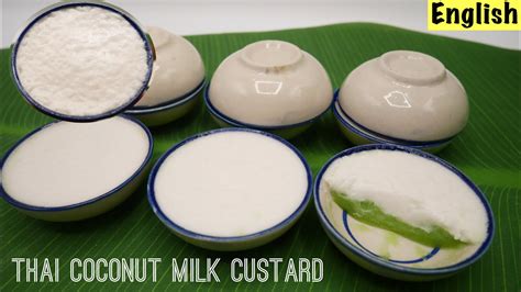 Coconut Milk Pudding Kanom Tuay Steamed Coconut Milk Pudding Thai