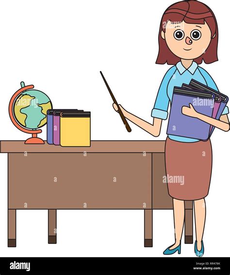 school teacher cartoon stock vector image and art alamy