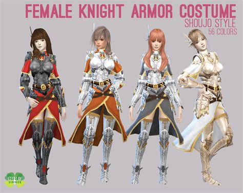 Sims 4 Cc Female Knight Armor Costume Set Simfileshare