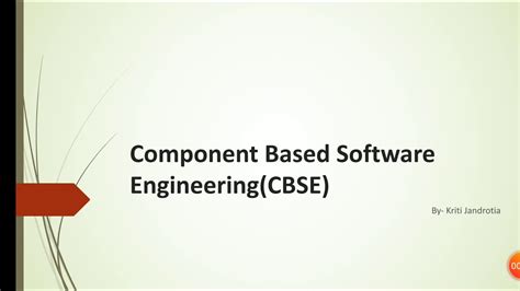 Component Based Software Engineering Youtube