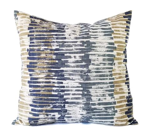 Blue And Grey Pillow Cover Geometric Pillow Custom Pillow Sham Decorative