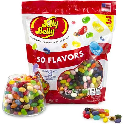 Jelly Belly 50 Flavors Jelly Beans Assortment 3 Lb Wb Mason