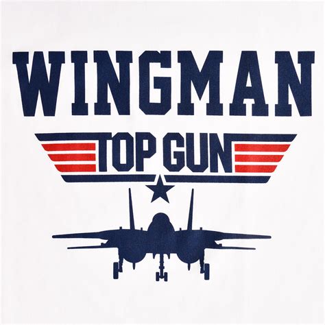 Top Gun Wingman T Shirt Weiß Elbenwald