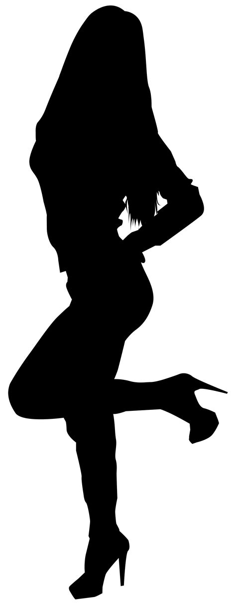 Download Black Woman Silhouette Clip Art Girl Body Shape Silhouette Png Download 27714