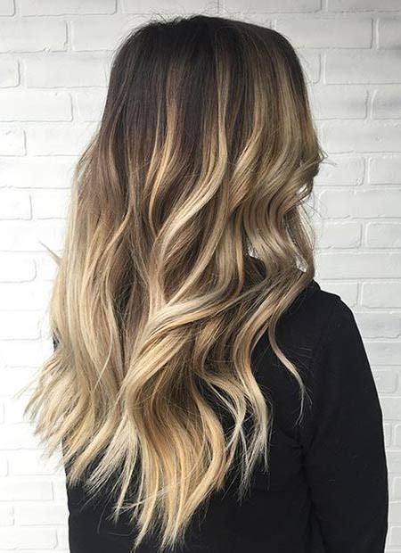 51 stunning blonde balayage looks stayglam dark hair with highlights black hair with