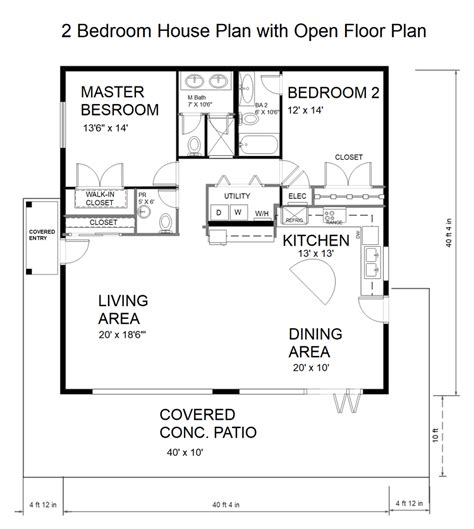 House Plans With Open Floor Plan Home Design Ideas