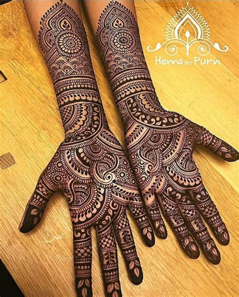 Latest Arabic Wedding Mehndi Designs For Full Hands Of Bride