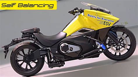 Honda Riding Assist Hondas Self Balancing Motorcycle Youtube