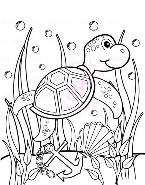 A unique collection of free printable coloring pages on the reptiles is given in this website. Baby Sea Turtle Play Between Seaweed Free Coloring Sheet ...