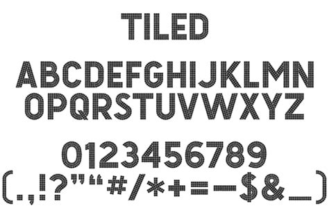Tiled Font By Rebecca Kirch Based On New York Citys Subway System