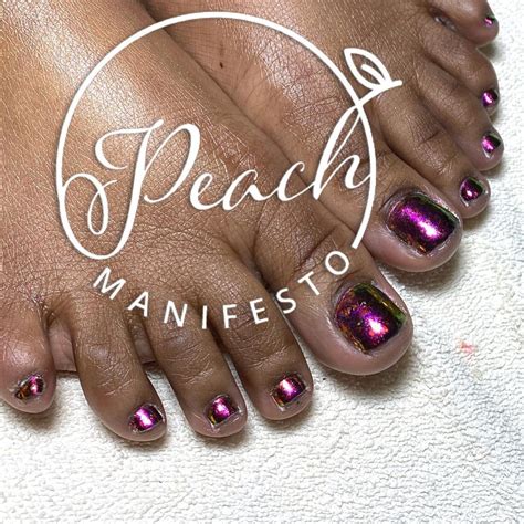 Peach Manifesto Salon On Instagram “chrome Toes 🤩 💕