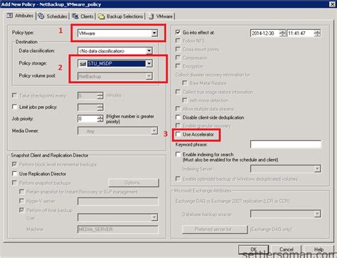 Manufacturing business owners continue to experience business. How to configure NetBackup policy to backup VMware VMs ...